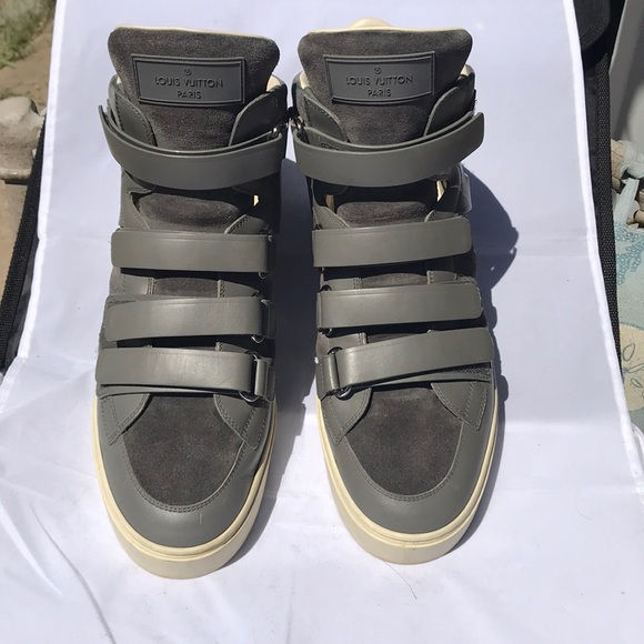 Louis Vuitton Other - Louis Vuitton grey Velcro hightop sneaker
